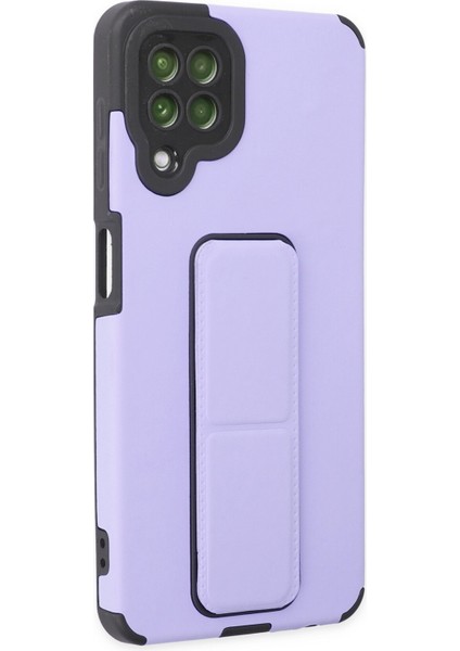 Samsung Galaxy M32 Kılıf Mega Standlı Silikon - Lila 300099 fiyatları
