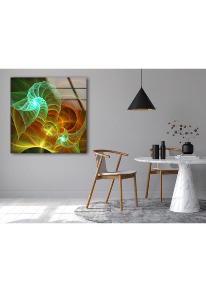 Dekoratif Renkli Soyut Temperli Cam Duvar Tablosu indirimleri