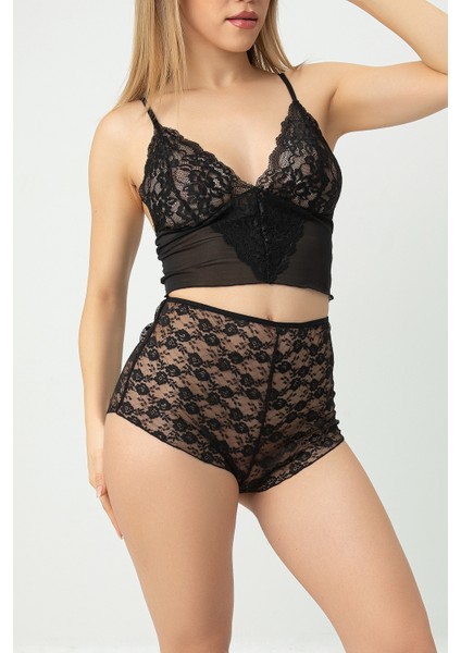 Dantelli Fantezi Şortlu Bralet Takım modelleri