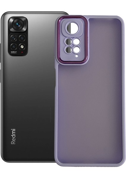 Xiaomi Redmi Note 11 / 11S Kılıf Freya Lazer Lens Kamera Çerçeveli Silikon Kapak