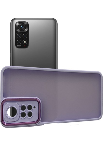 Xiaomi Redmi Note 11 / 11S Kılıf Freya Lazer Lens Kamera Çerçeveli Silikon Kapak