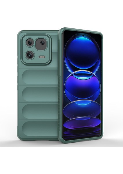 Xiaomi 13 Kılıf Optimum Lens Çerçeveli Silikon Kapak