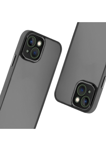 iPhone 15 Kılıf Freya Lazer Lens Kamera Çerçeveli Silikon Kapak
