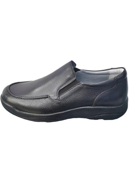 Siyah Bağsız Erkek Ayakkabı