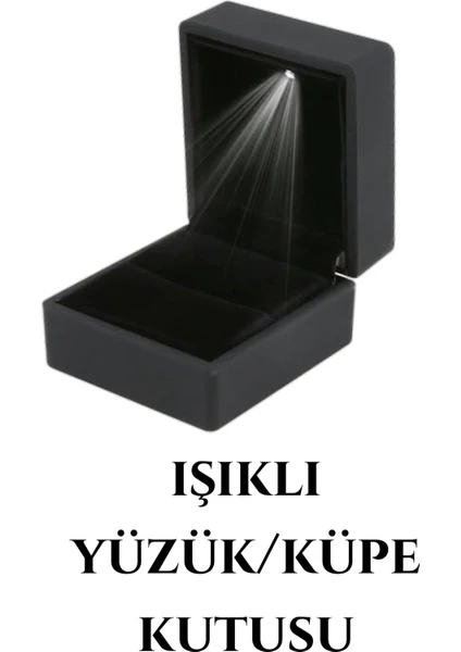 Carat Stone Işıklı Yüzük ve Küpe Kutusu