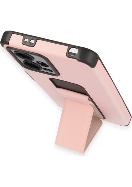 Xiaomi Redmi Note 12 5g Kılıf Mega Standlı Silikon - Pudra 300099
