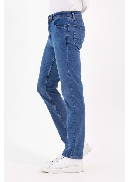 Digital Jeans Fermuarlı Yüksek Bel Orta Mavi Kot Pantolon fırsatları