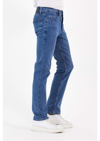 Digital Jeans Fermuarlı Yüksek Bel Orta Mavi Kot Pantolon indirimleri