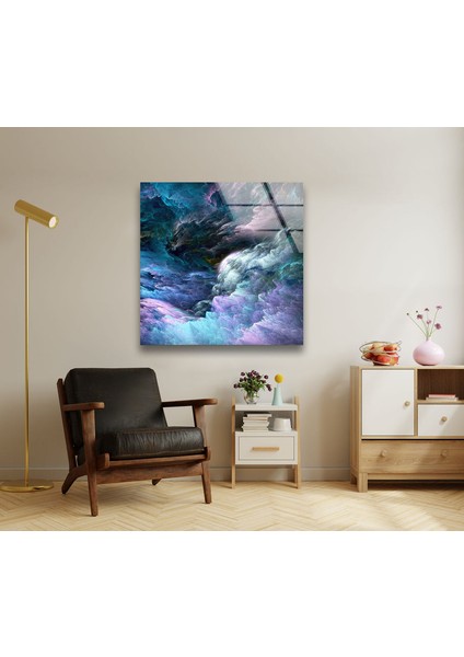 Renkli Soyut Temperli Cam Duvar Tablosu indirimleri
