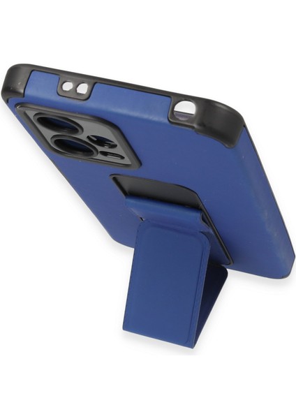 Xiaomi Redmi Note 12 5g Kılıf Mega Standlı Silikon - Mavi 300099