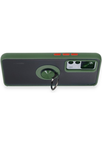 Xiaomi Mi 12T Pro Kılıf Montreal Yüzüklü Silikon Kapak - Yeşil 300099 modelleri