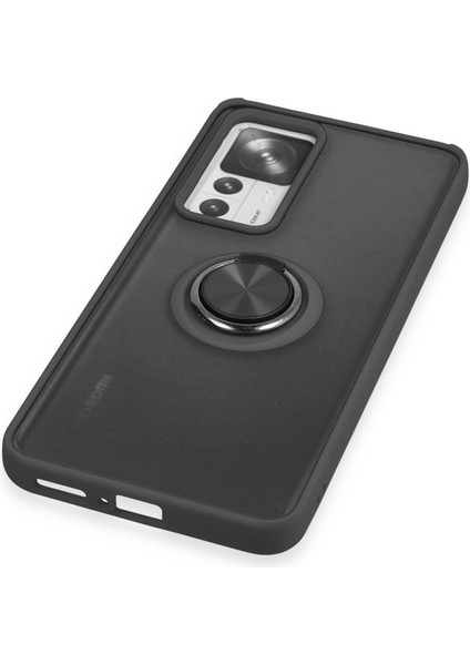 Xiaomi Mi 12T Kılıf Montreal Yüzüklü Silikon Kapak - Siyah 300099 indirimleri