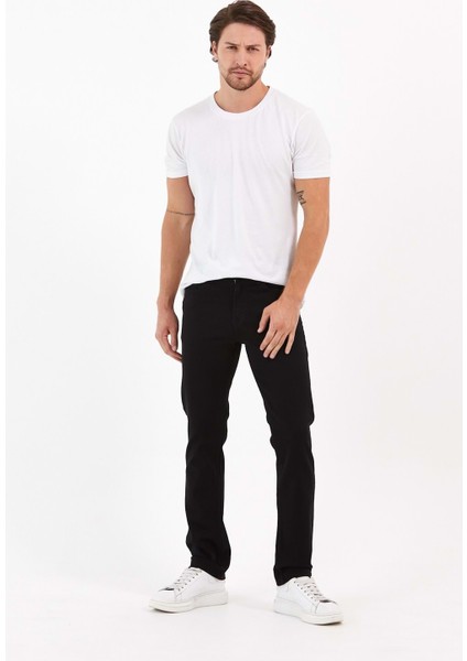 Digital Jeans Fermuarlı Yüksek Bel Siyah Kot Pantolon