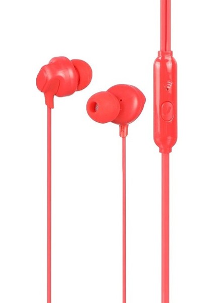 EsLifeTech26Aksesuar KWY-17STEREO Extrabass Kulakiçi Kulaklık Kırmızı