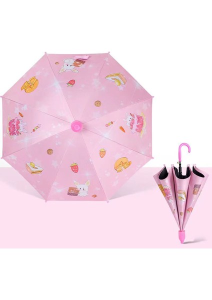 Vinil Otomatik Şemsiye - Pembe (Yurt Dışından)