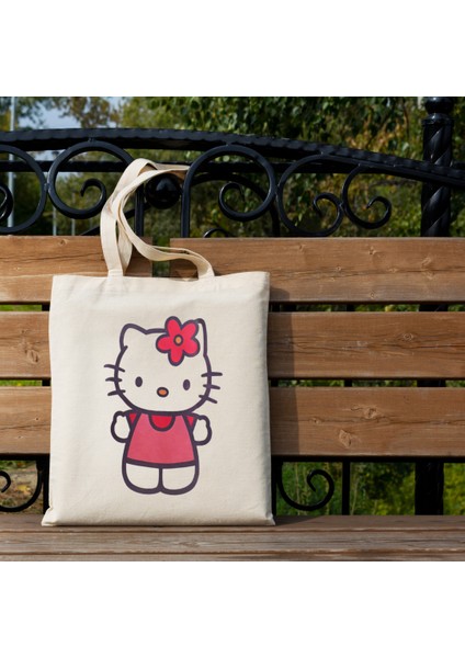 Hello Kitty Tasarım Bez Çanta