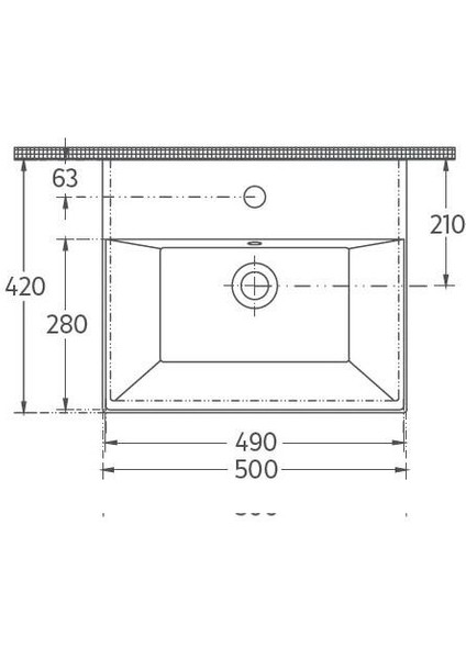 Sistemaz Lavabo 50 cm