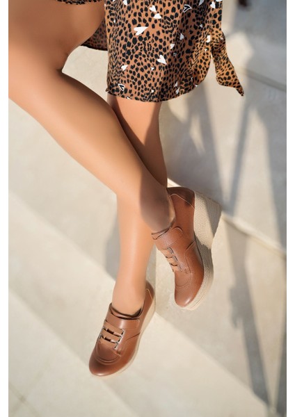 Dolgu Topuk Taba Cilt Ayakkabı fiyatları