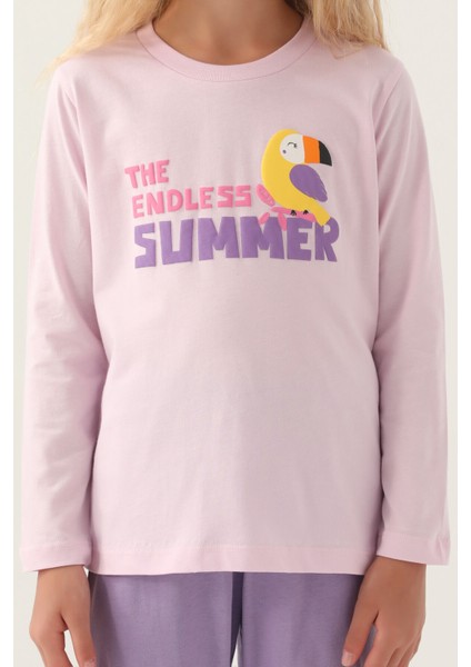 Endless Mor Kız Çocuk Pijama Takımı fırsatları