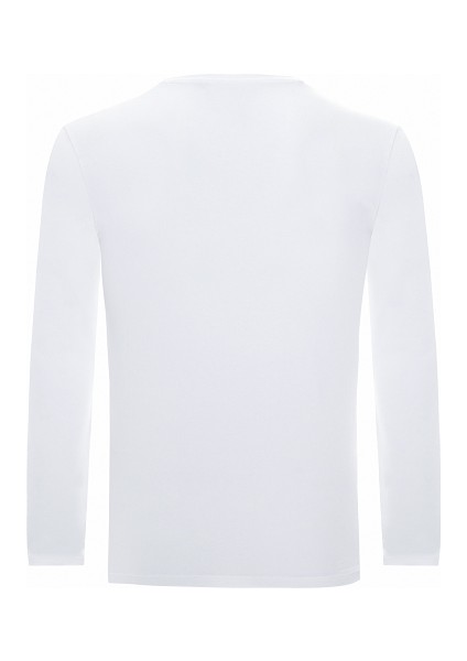 Night And Day Basic Tshirt 0 Yaka Uzun Kol