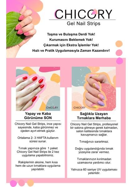 Chicory Jel Tırnak Şeritleri Sexy Dream