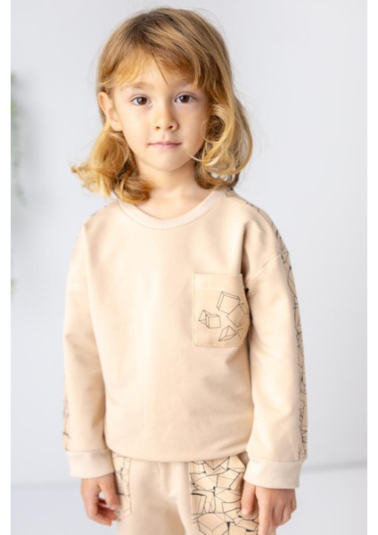 Erkek Çocuk Cep Detaylı Sweatshirt