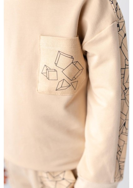 Erkek Çocuk Cep Detaylı Sweatshirt