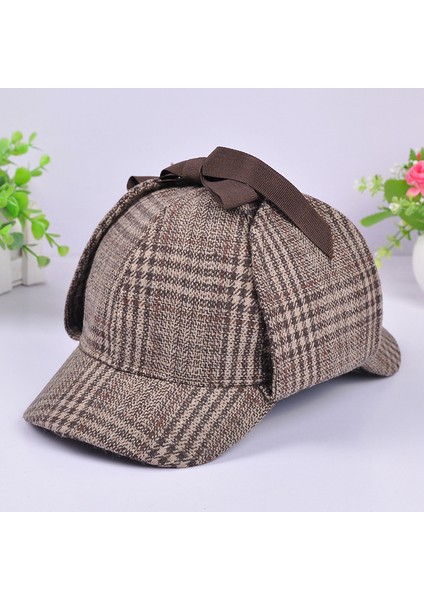 Çift Siperli Ekose Sivri Beyzbol Şapkası (Yurt Dışından)