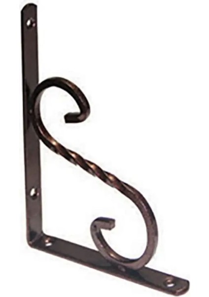 Dekoratif Ferforje Raf Ayağı Siyah 14X20CM