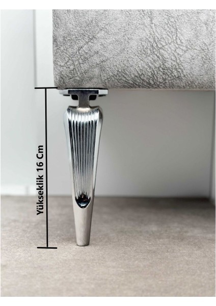 Legend Krom Mobilya Koltuk Ayağı Chester Komidin Tv Ünitesi Vestiyer Ayağı 16 cm 8 Adet fiyatları