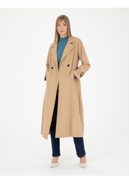 Pierre Cardin Kadın Camel Trençkot 50285223-VR015