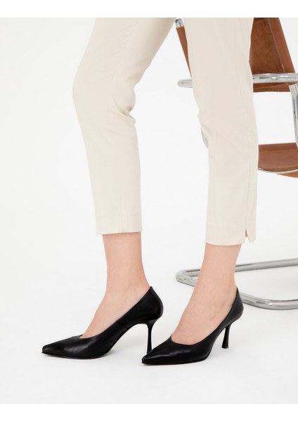 Kadın Siyah Topuklu Ayakkabı 50287350-VR046 fiyatları
