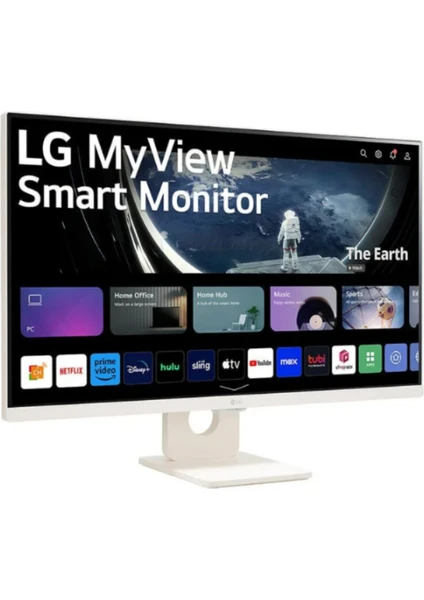 Lg Myview 27SR50F-W 27 Inç  Fhd 60Hz 14MS Webos IPS Smart Monitör