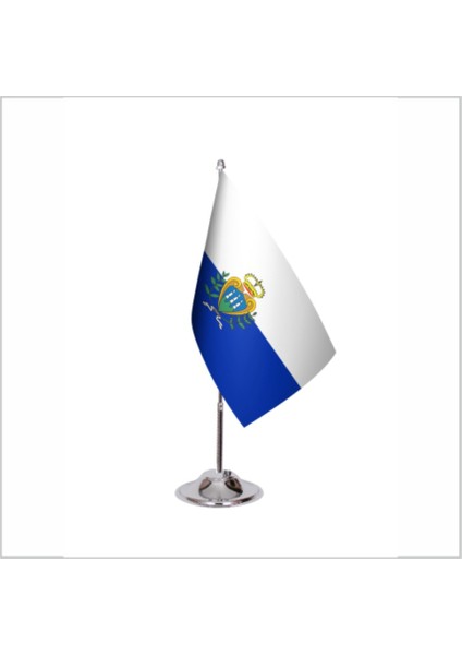 San Marino Tekli Masa Bayrağı