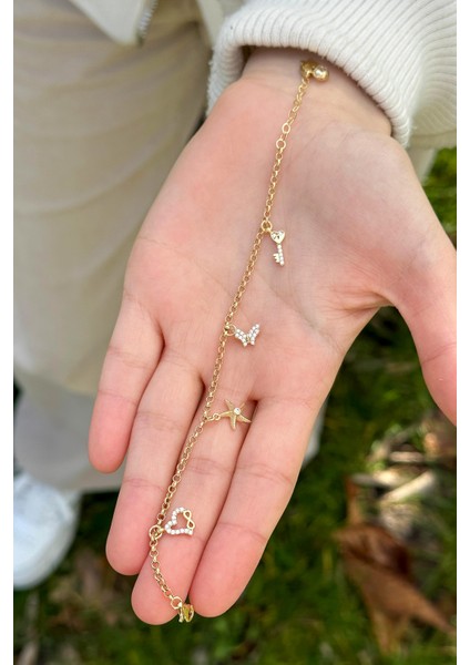 Şans Doç Zincir Altın Bileklik CGKBLK0075