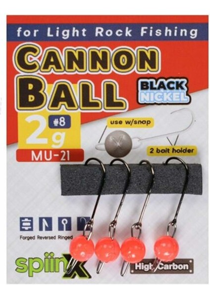 Spıınx Cannon Ball Jıghead Uv Turuncu  - #8 gr #4