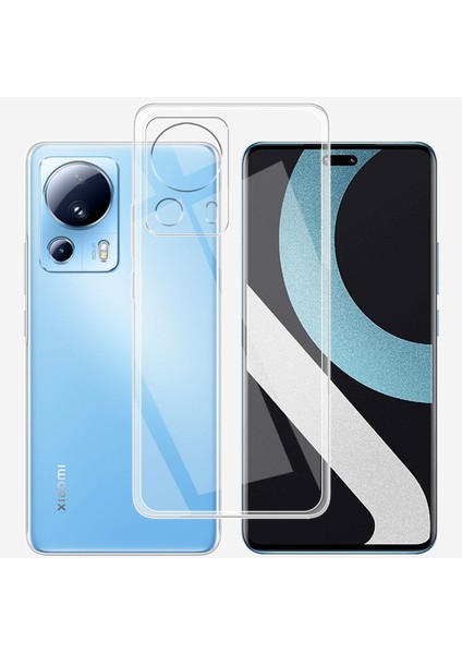 Xiaomi Mi 13 Lite Kılıf Lüx Şeffaf Silikon 300099