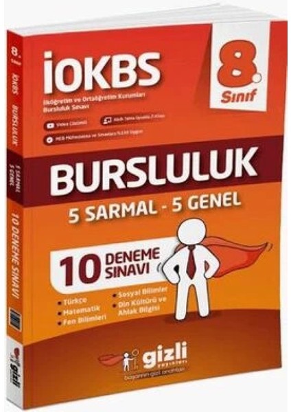 8. Sınıf İOKBS Bursluluk 10 Deneme Sınavı