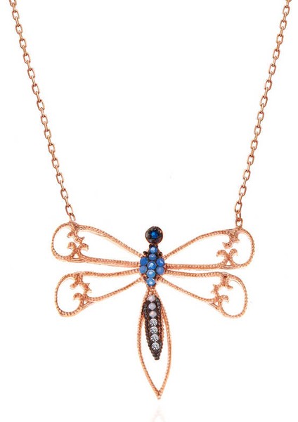 Gümüş Rose Yusufçuk Kadın Kolye