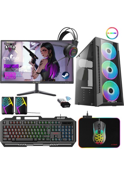 XSR283 I5 2400 8gb Ram 256GB SSD 4gb GT730 Ekran Kartı 21.5" Oyuncu Tavsiye Sistem