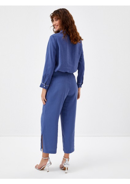 Yanları Yırtmaçlı Modallı Comfort Fıt Capri 68213 modelleri