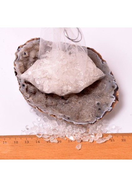 Kristal Kuvars Kırık Taş Kese - 60 gr