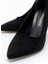 Kadın Stiletto Siyah Süet 3