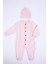 Babyhola Organik Triko Kız Erkek Bebek Çocuk Bereli Tulum Takım 5717 3