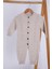 Babyhola Organik Triko Kız Erkek Bebek Çocuk Bereli Tulum Takım 5717 1