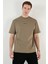Pamuklu Relaxed Fit Sıfır Yaka T Shirt Erkek T Shirt 5902702 3