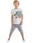 Yarışçı Erkek Çocuk T-Shirt Kapri Şort Takım 1