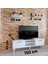 ( Ms 70 ) Mdf Tv Ünitesi Dolabı,raflı,beyaz 5