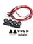 Rc Araba LED Tavan Lambası Işık Çubuğu 1/18 1/24 Rc Araba Parçaları, 4 LED (Yurt Dışından) 2
