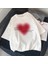 Aesthetic Heart Baskılı Beyaz Oversize T-Shirt 5